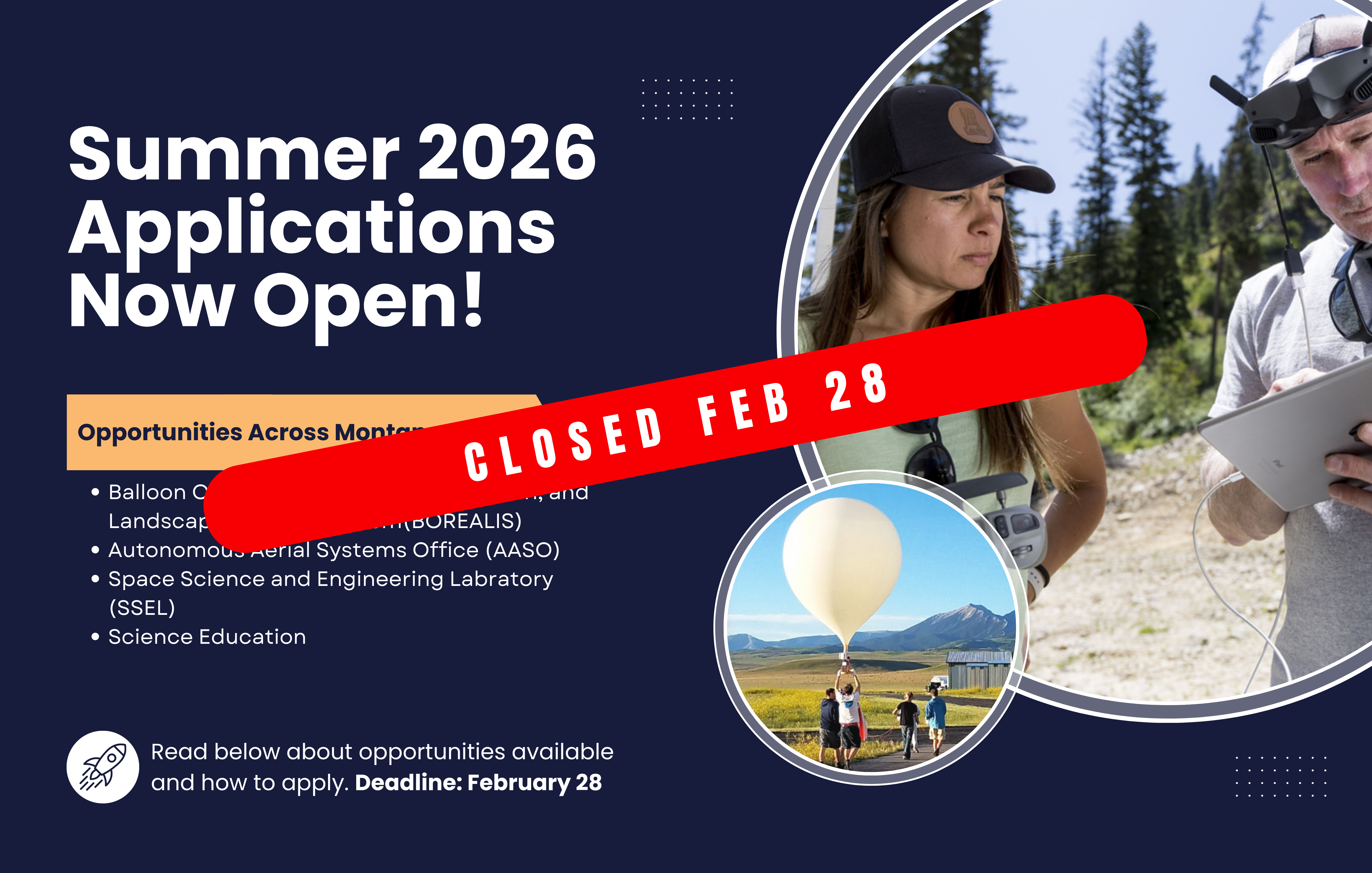 2026 Internships Closed