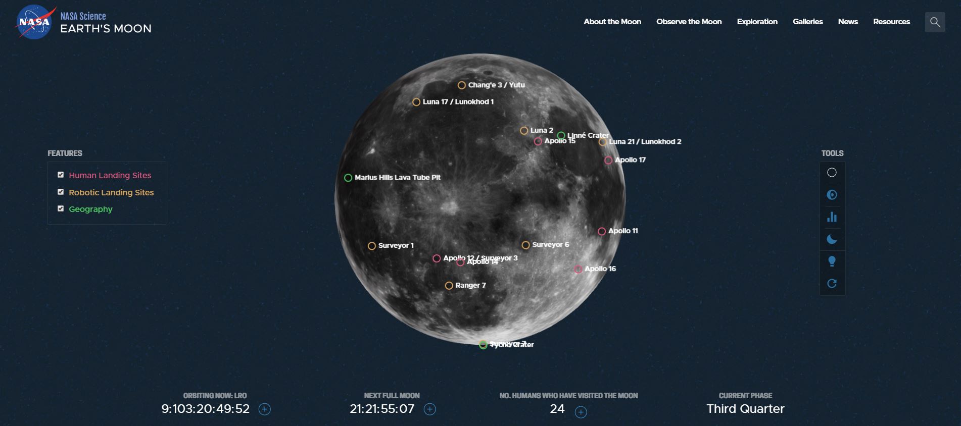 NASA Earth's Moon