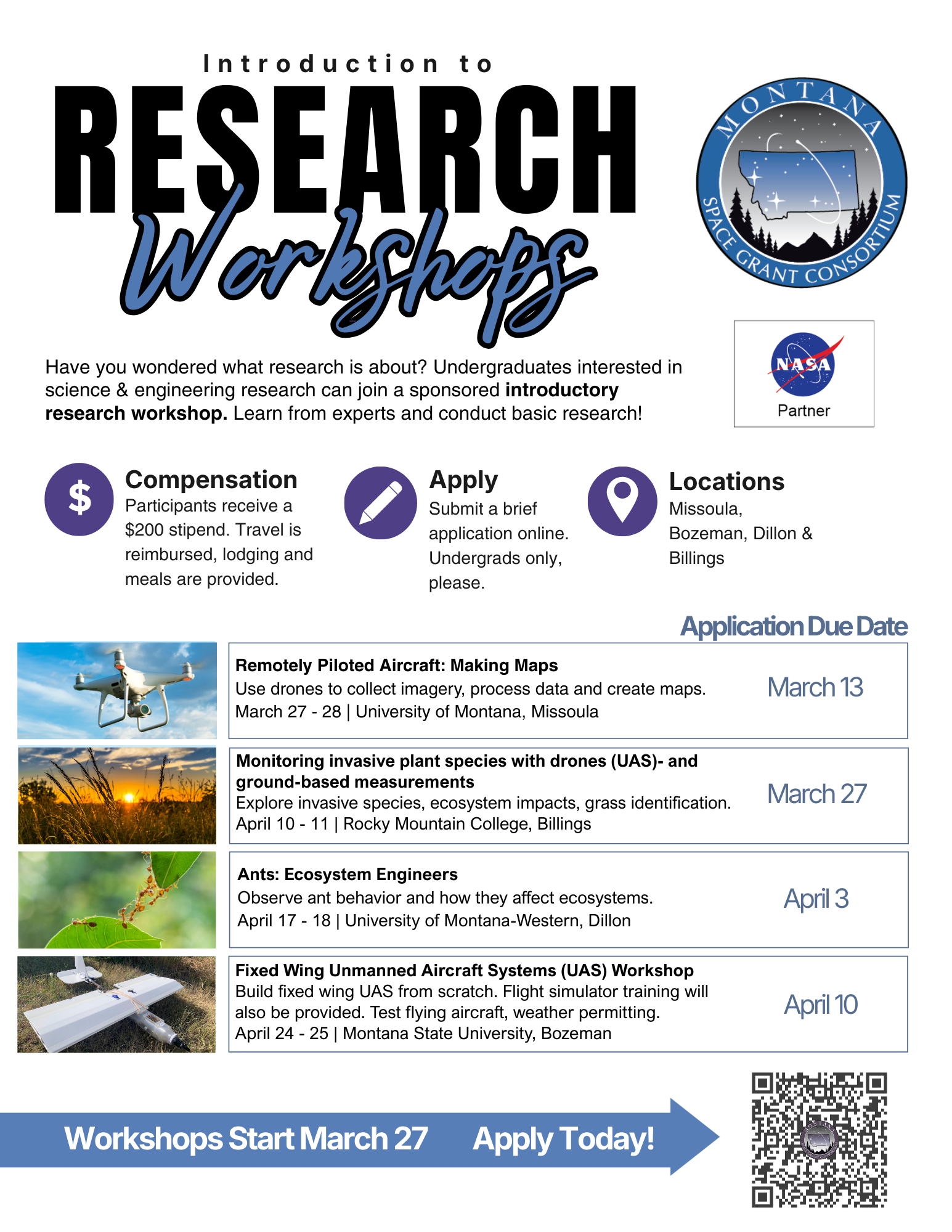 2026 Spring Workshops