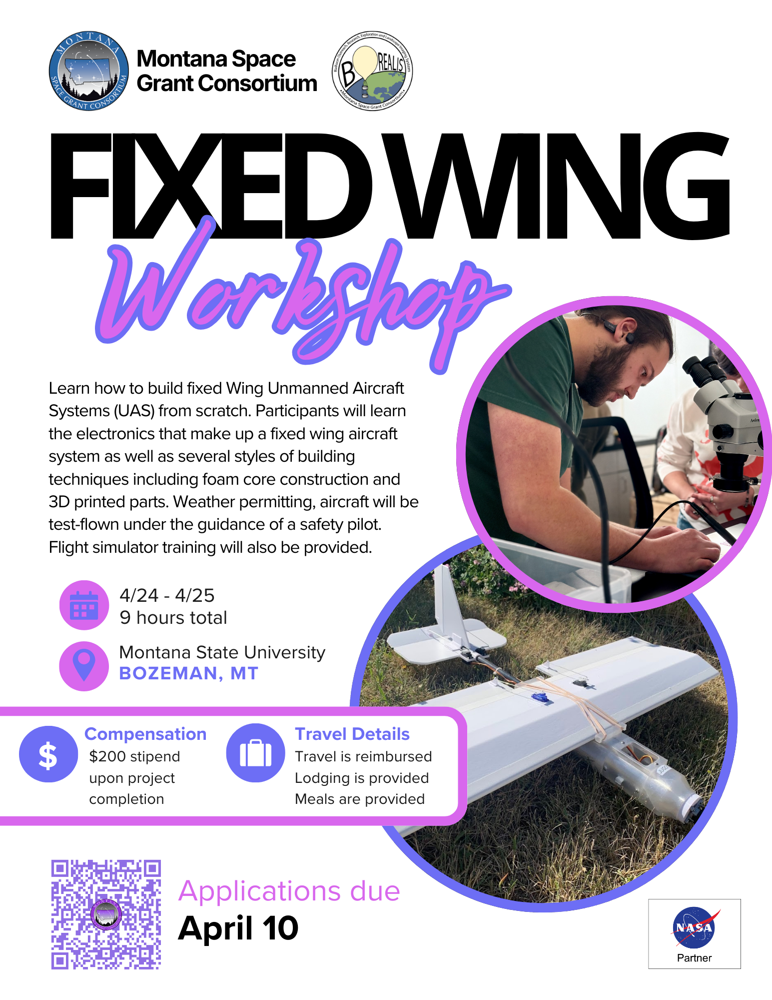 Fixed Wing Workshop Flyer