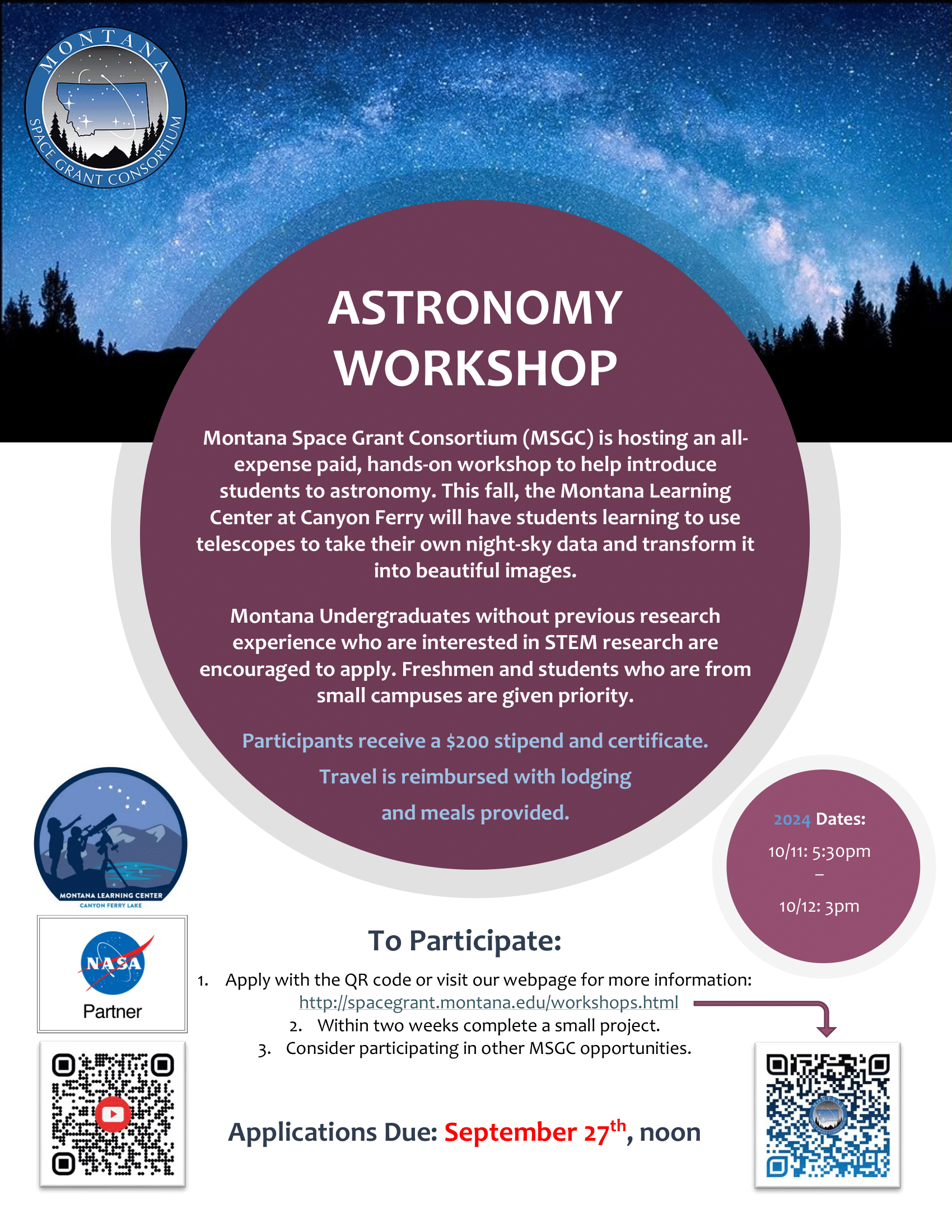 2024 Astronomy Flier